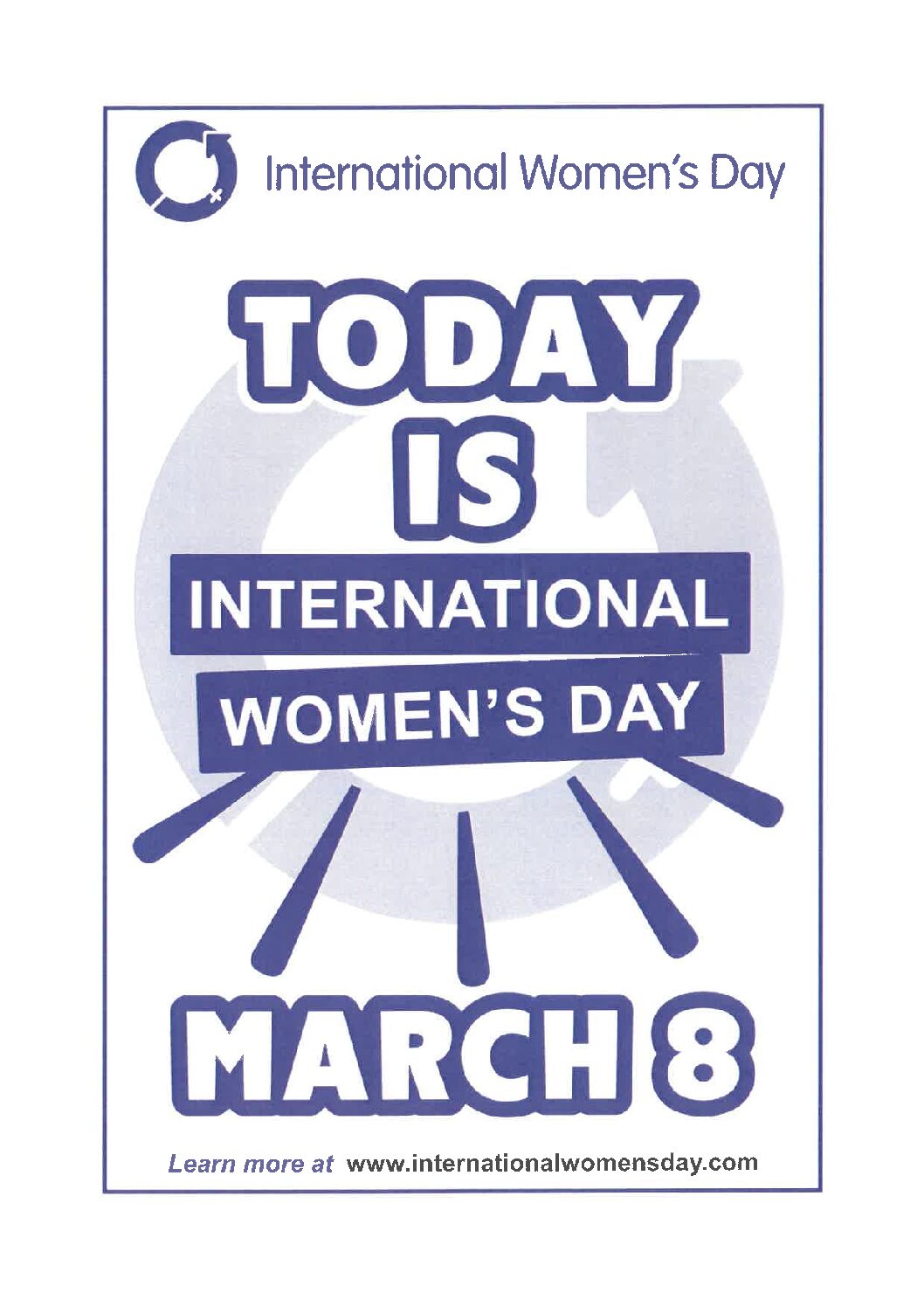 International Women’s Day : 8th March, 2024
