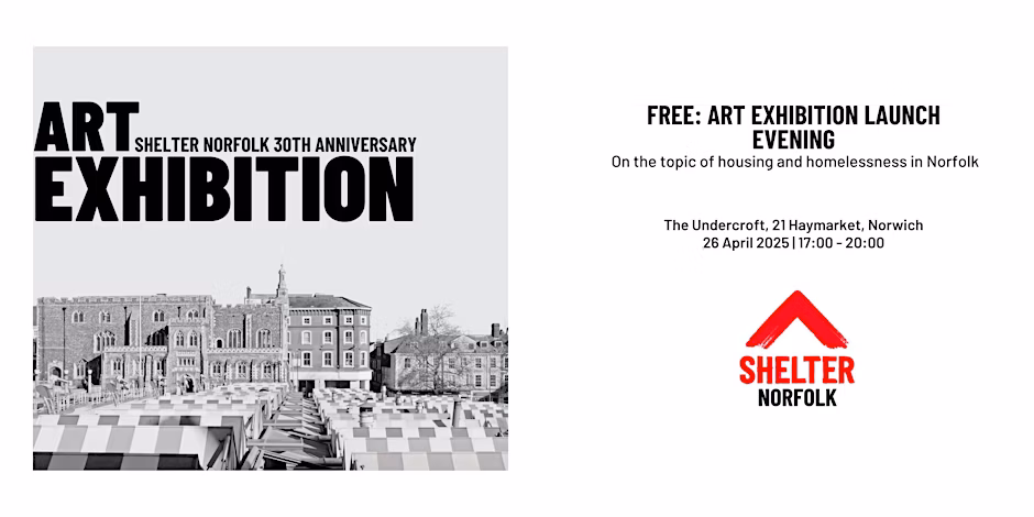 Shelter Norfolk 30th Anniversary Exhibition Launch Evening